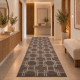 Διάδρομος Velora Βελούδινο Ανάγλυφο Καφέ 80cm VEL02-BROWN-diad
