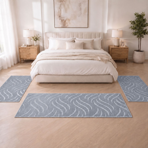 Velora Σετ Κρεβατοκάμαρας 3τμχ Ασημί (2×70×130 + 1×70×200cm)  VEL01-SILVER-SET