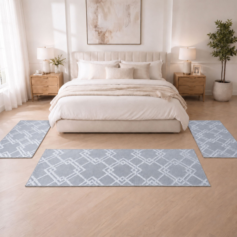Velora Σετ Κρεβατοκάμαρας 3τμχ Ασημί (2×70×130 + 1×70×200cm)  VEL02-SILVER-SET