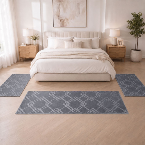 Velora Σετ Κρεβατοκάμαρας 3τμχ Γκρί (2×70×130 + 1×70×200cm)  VEL02-GRAY-SET