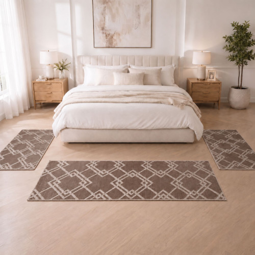 Velora Σετ Κρεβατοκάμαρας 3τμχ Καφέ (2×70×130 + 1×70×200cm)  VEL02-BROWN-SET
