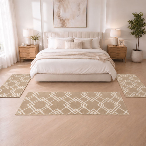 Velora Σετ Κρεβατοκάμαρας 3τμχ Μπεζ (2×70×130 + 1×70×200cm)  VEL02-BEIGE-SET