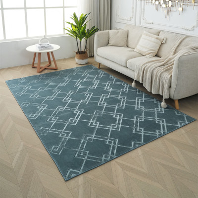 Χαλί Velora Βελούδινο Ανάγλυφο Πετρόλ 160X230cm VEL02-PETROL-160